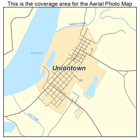 Aerial Photography Map Of Uniontown Ky Kentucky