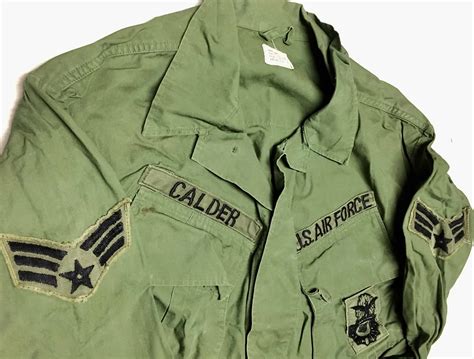 US Air Force Vietnam War Poplin Jungle Jacket Patched - Enemy Militaria