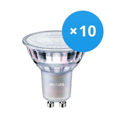 Lot 10x Philips Master Value Ledspot Gu10 Par16 4 9w 355lm 36d 922