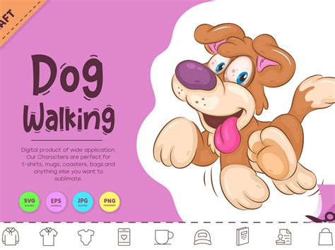 Cartoon Dog Walking. by Andrey KENO on Dribbble