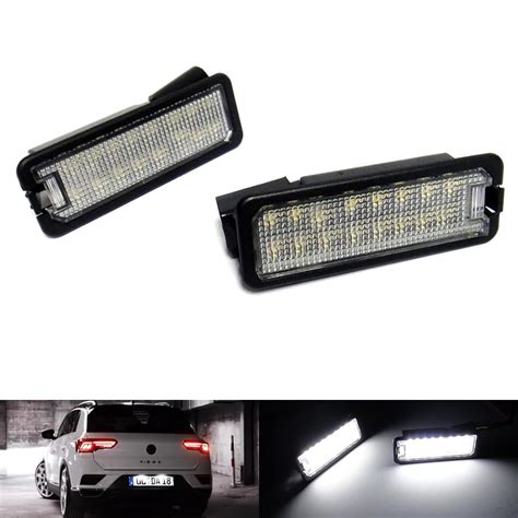 X Led Rear Licence Number Plate Light White Canbus For Keystone