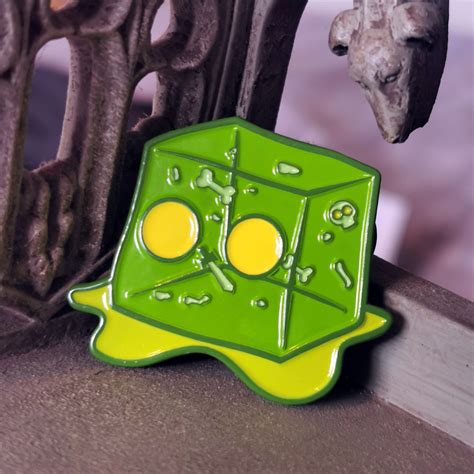 Gelatinous Cube Enamel Pin Loves A Cuddle You Might Just Not Be Able