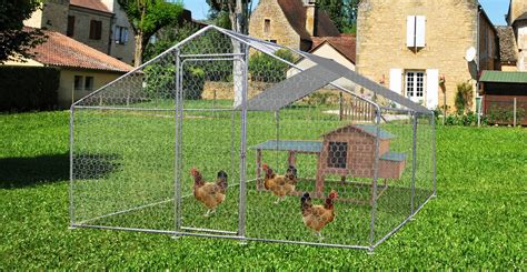 Habrita Enclos Parc Grillagé Pour Animaux 6 M2 4 7 Poules Avec