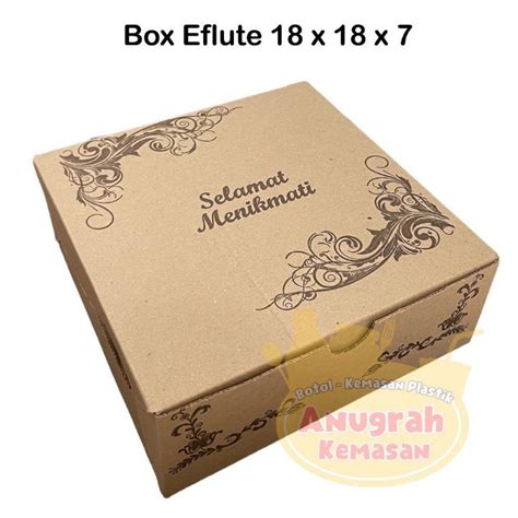 Jual Kotak Nasi MOTIF Kardus Nasi Box Nasi R8 18x18cm Shopee