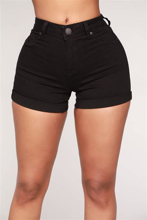 No Muffin Top Denim Shorts Black Fashion Nova