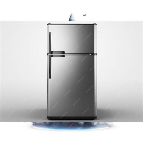 Premium AI Image | Set of realistic silver fridges of various size ...