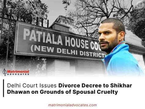 Delhi Court Issues Divorce Decree To Shikhar Dhawan On Grounds Of