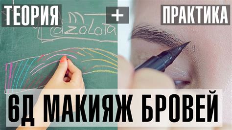 Микроблейдинг бровей. Идеальные брови 6д. Макияж бровей 6d. Коррекция ...