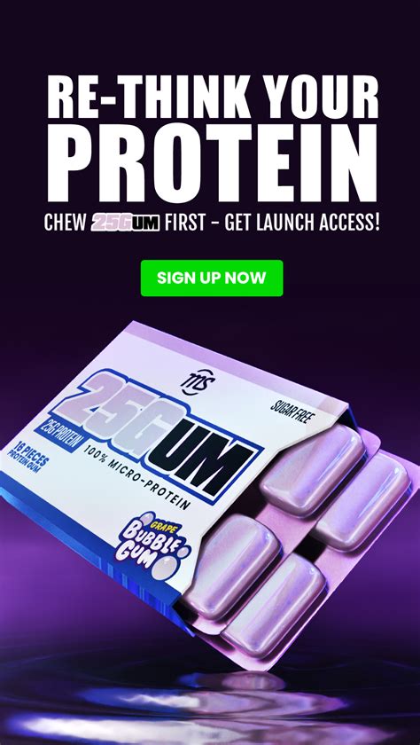 The First 25g Micro Protein Gum Chew Now Man Sports