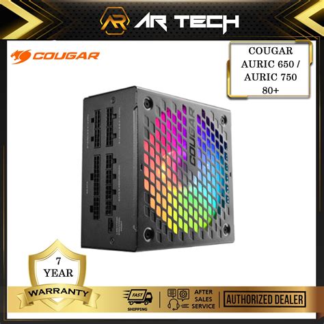 Cougar AURIC 650 AURIC 750 80 Gold Full Modular With ARGB Fan Power