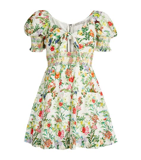 Alice Olivia Multi Floral Kristie Mini Dress Harrods Uk