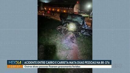 Duas Pessoas Morrem E Duas Ficam Feridas Ap S Carro Bater Em Caminh O