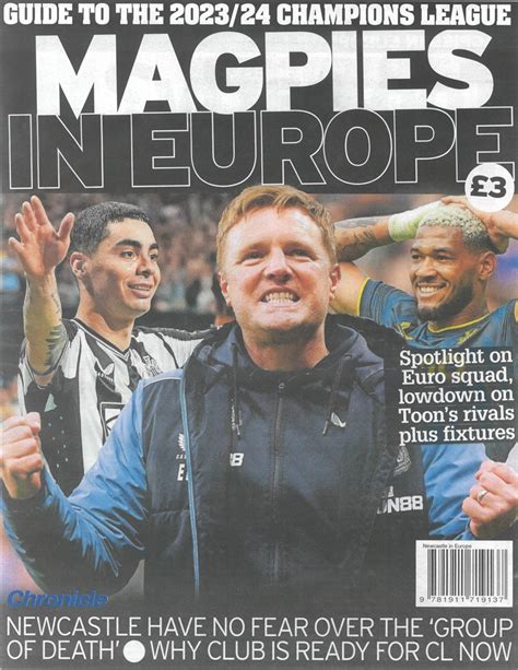 Newcastle United In Europe Magazine Subscription