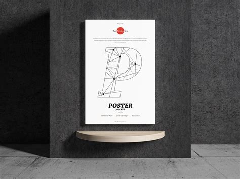 Free Concrete Interior Poster Mockup — Free Mockup World