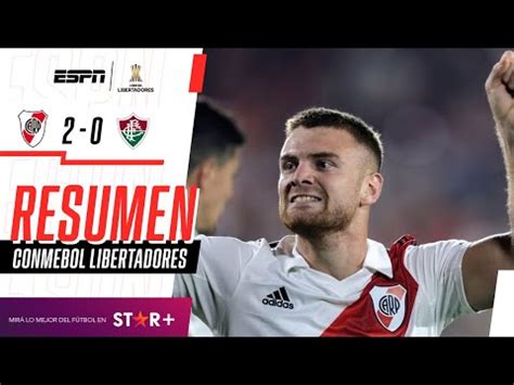 River Vs Fluminense 2 0 Goles Video Y Resumen Del Partido En El