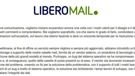 Libero E Virgilio Mail Quando Si Risolve Il Problema E Perch Il