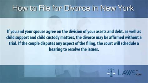 How To File For Divorce In New York YouTube