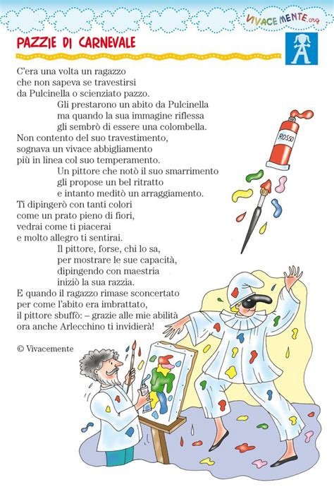 Filastrocche Di Carnevale Per I Bambini Della Scuola Primaria Filastrocche Bambini Della