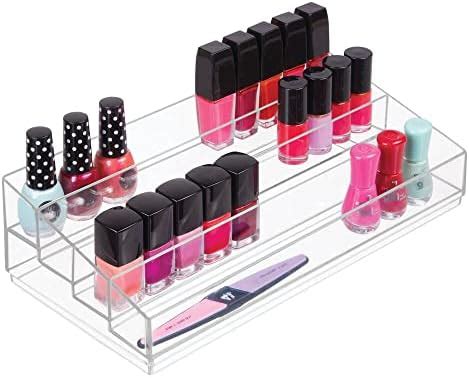 MDesign Organizador De Maquillaje Caja Transparente Con 4