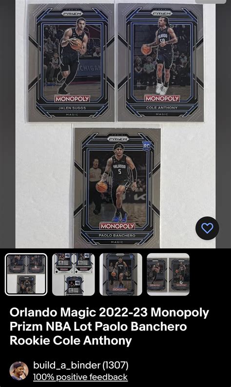 BUILD A BINDER On Twitter Orlando Magic 2022 23 Prizm Monopoly