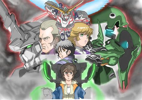 Gundam Unicorn Characters | Gundam, Gundam art, Anime