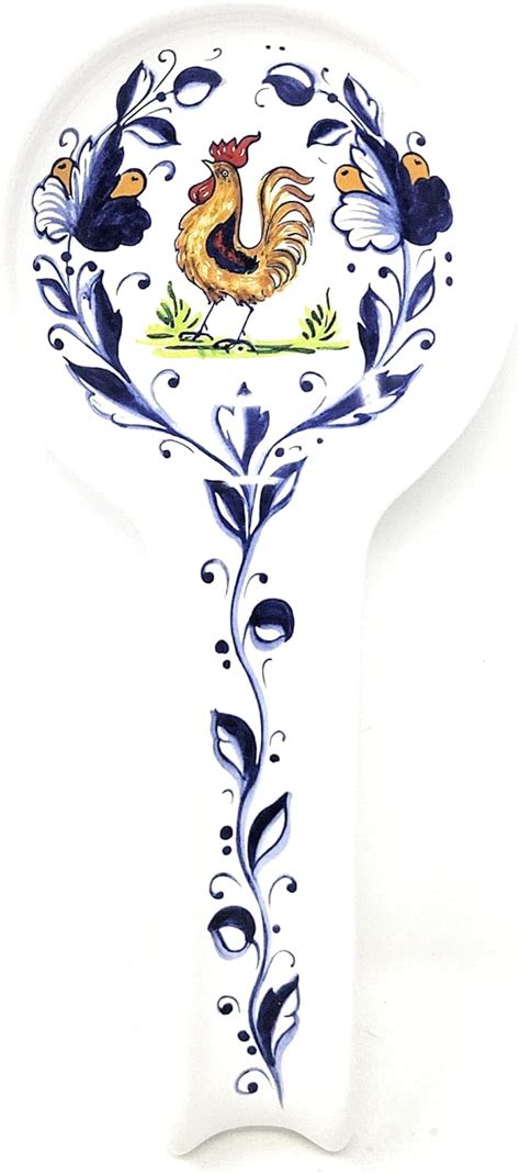 Amazon Nova Deruta Spoon Rest Rooster Made In Italy Italian