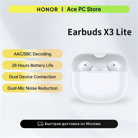 HONOR CHOICE Earbuds X3 Lite Stereo Bass TWS Earphones 28 Hours Battery ...