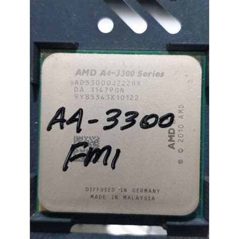 Jual PROCESSOR AMD A4 3300 2.5GHZ SOCKET FM1 | Shopee Indonesia