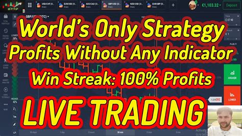 Worlds Craziest Strategy No Indicator Required Live Trading Binary