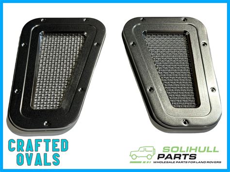 Billet Aluminium Wing Top Vents 1 Pair Crafted Ovals