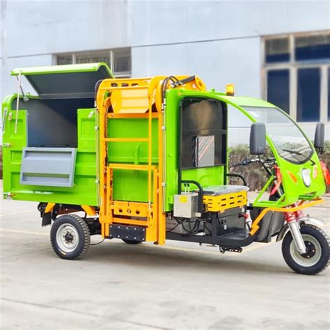 Transport Rubbish Three Wheeler Dumper Collecting Electric Garbage