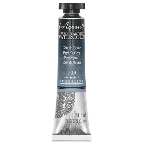 Sennelier Laquarelle French Watercolor 21ml Tube S1 Paynes Grey