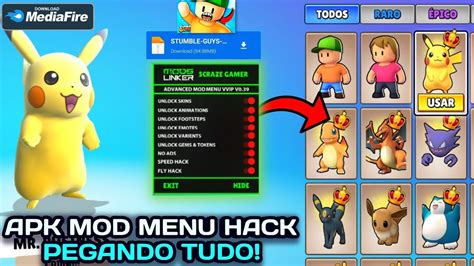 Download Stumble Guys Mod Menu - TEXTURA! 😱 STUMBLE GUYS MOD MENU ATUALIZADO V0.38 ( EMOTES SKINS ÉPICAS ...