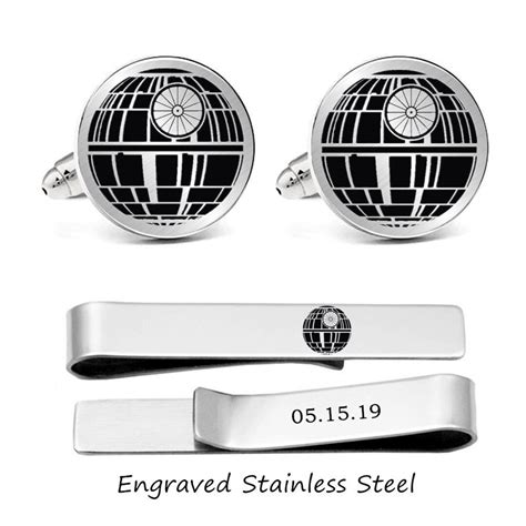 Engraved Star Wars Cufflinks Custom Personalized Engraved Cuff Links ...