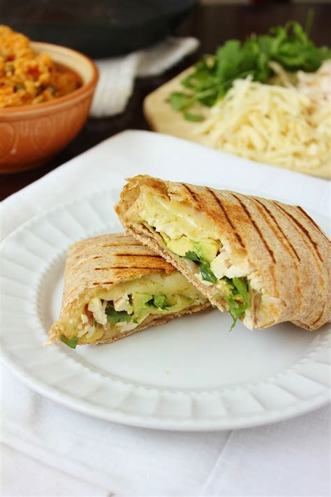 Chicken Avocado Grilled Wrap