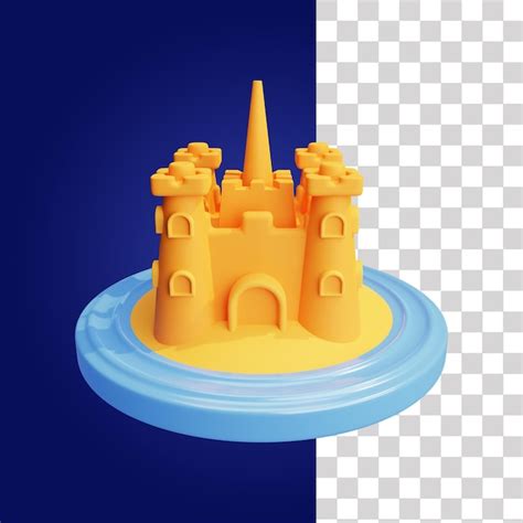 Icono D Del Castillo De Arena Archivo Psd Premium