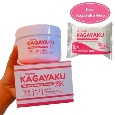 Rosmar Kagayaku Bleaching Whipped Formula 300g Scrub With Free Kagayaku