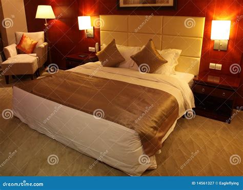 Luxury Hotel Room At Night Stock Image Image Of Motel 14561327