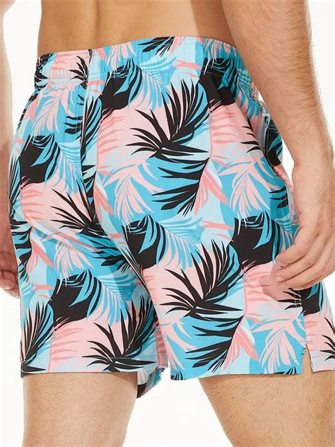 Quick Dry Men S Beach Shorts Elastic Waistband Comfortable Temu Netherlands