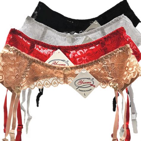 Women S Lingerie Plus Size Lace Garter Suspenders Transparent Underwear