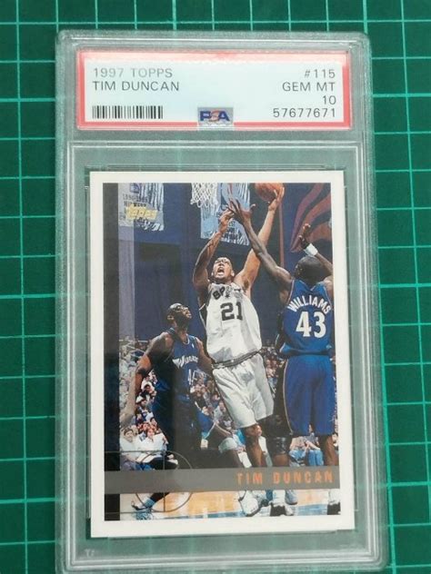 Tim Duncan Topps Rc Psa Yahoo