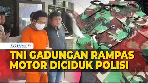 Tuduh Korban Kurir Narkoba Tentara Gadungan Perampas Sepeda Motor