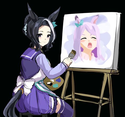 Mejiro Mcqueen Mejiro Ramonu And Bob Ross Umamusume And 1 More