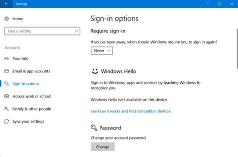 How To Remove Sign In Password From Windows 10