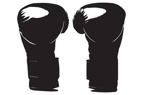 silhouette Boxing Glove 43202165 Vector Art at Vecteezy