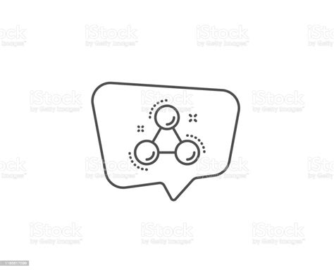 Chemistry Molecule Line Icon Laboratory Atom Sign Analysis Vector Stock Illustration Download