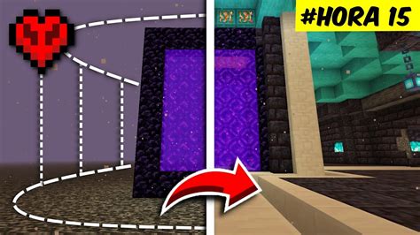 Construí Un Gran Portal Al Nether En Minecraft Hardcore Youtube