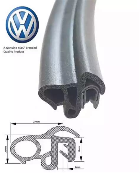 VW TRANSPORTER T4 Side Sliding Door Rubber Seal Brand New 2700 Pp