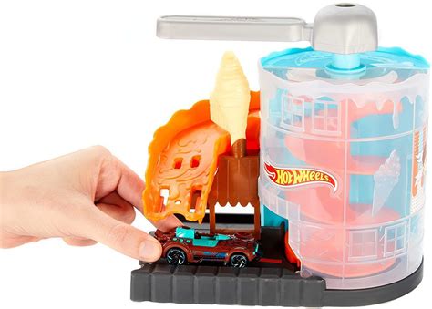 Pista Hot Wheels City Conj Downtown Loja De Sorvete Fmy Star Brink Brinquedos