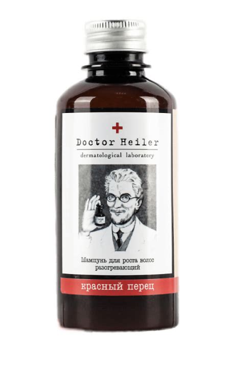 Шампунь Doctor Heiler для роста волос разогревающий с красным перцем ...